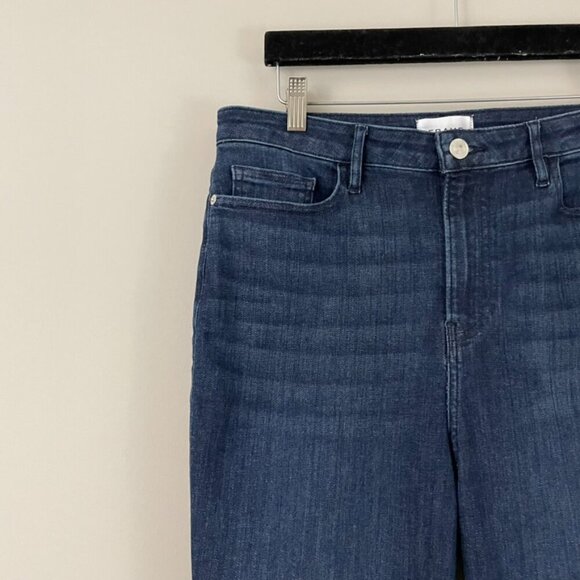 Frame Le Crop Mini Boot Cascade Hem Jeans in Naples Wash Size 31 - Picture 5 of 7
